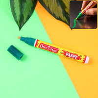 Officemate Permanent Paint Marker Pen Green – Quick Dry, Waterproof, Multi-Surface, REACH Compliant
