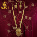 Luxe Long Necklace Set – Heritage-Inspired Bridal Jewelry