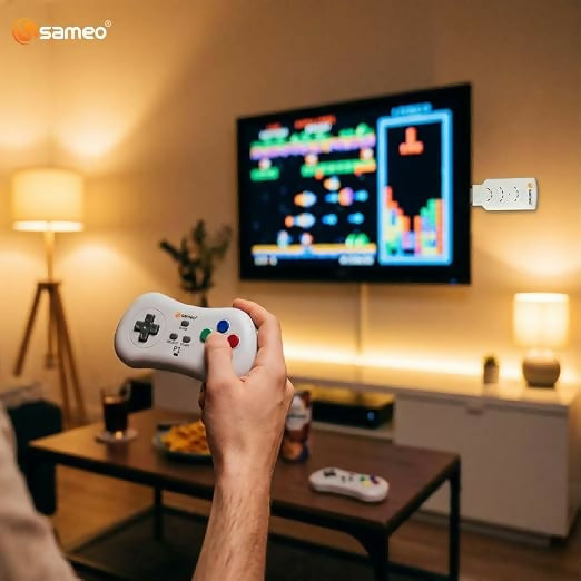 Sameo Micro Genius 2.0 HDMI Console with 800 Games & 2 Wireless