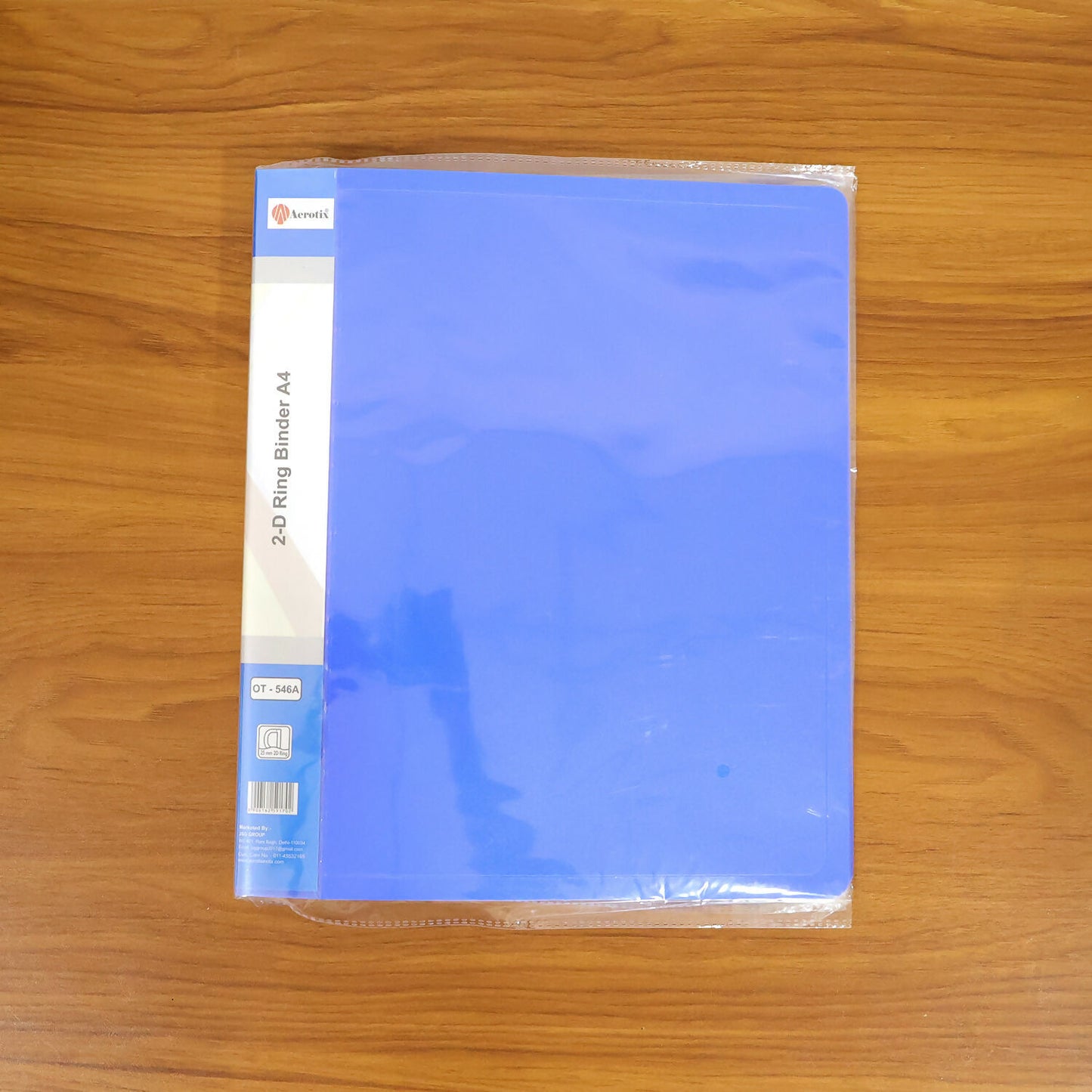 Aerotix A4 2-D Ring Binder File Folder with Inside Pocket for School, Office