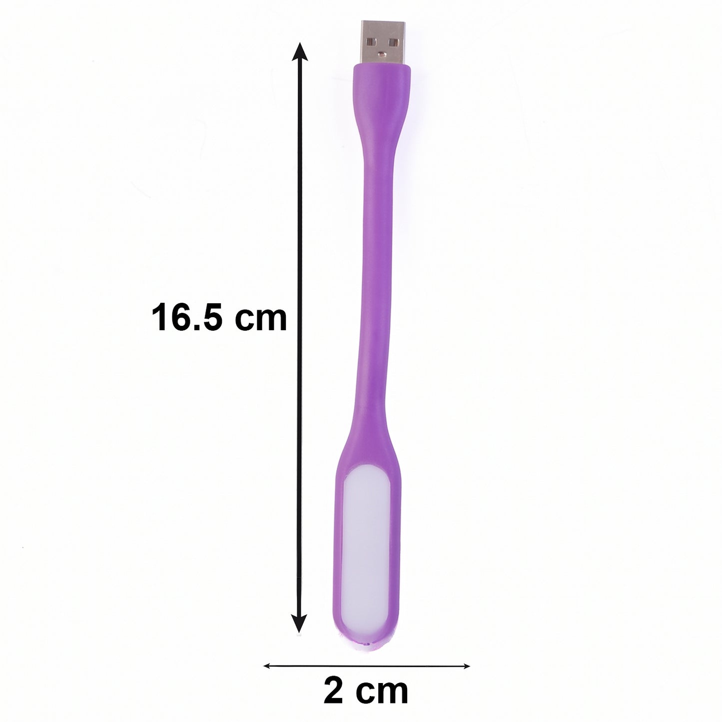 Flexible USB LED lamp plugged into computer USB port