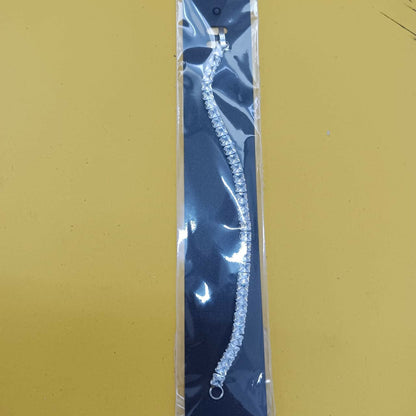 Silver Plated Ad Stone Bracelet