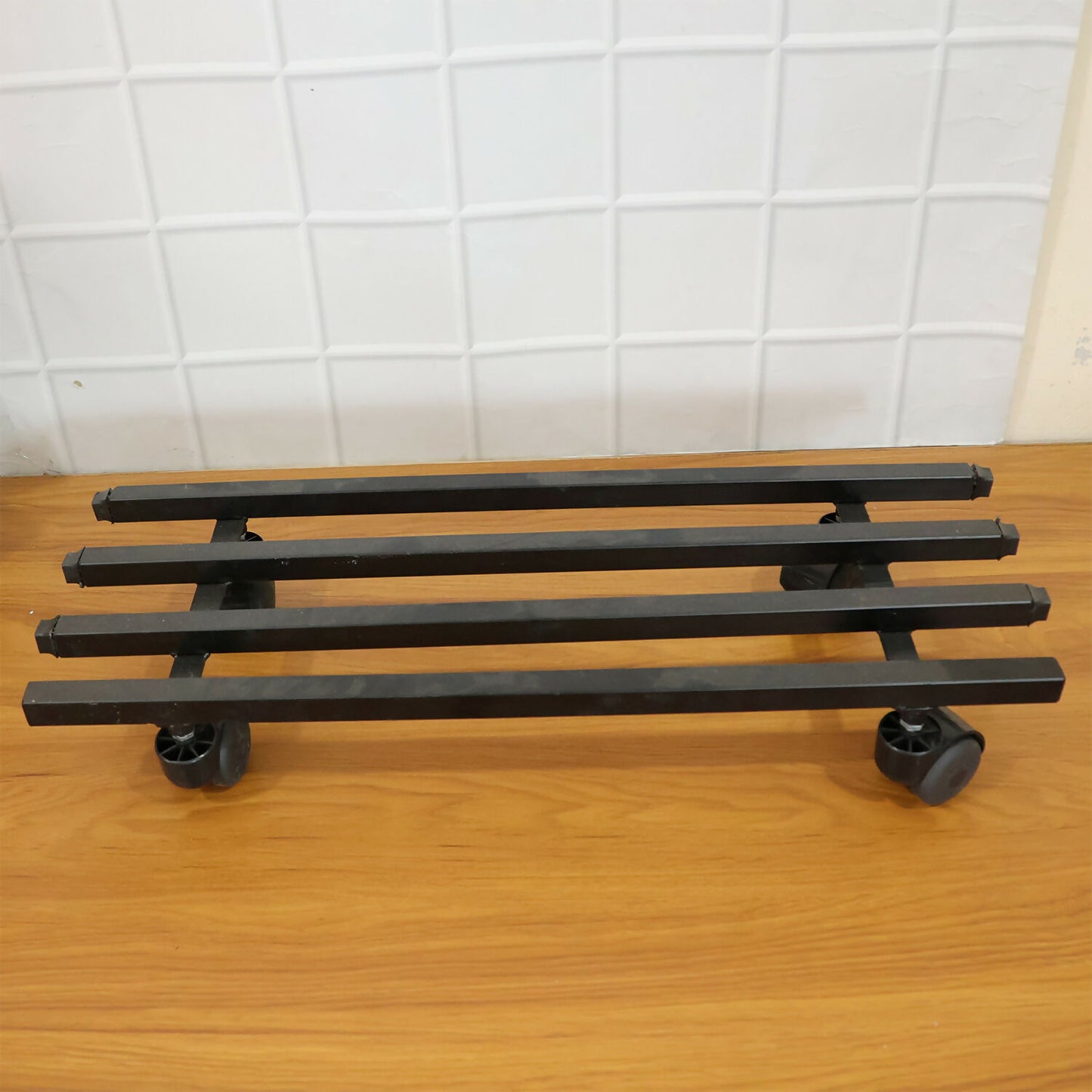 Heavy-Duty Rolling Metal Plant Stand – Mobile Garden Display Trolley