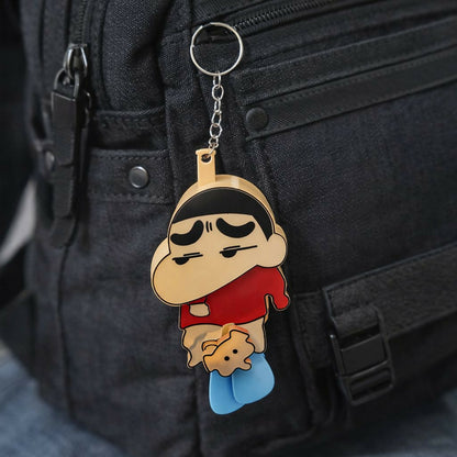 Keychain attached to backpack zipper