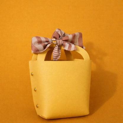 Yellow Mini Handbag for Women & Girls | Cute Small Purse for Casual & Gifting