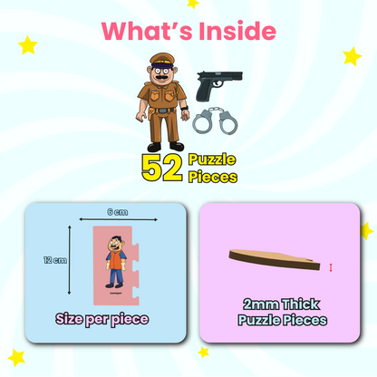 Professionals Puzzle - Ages 3+ (48 cardboard puzzle pieces) Find & Match series