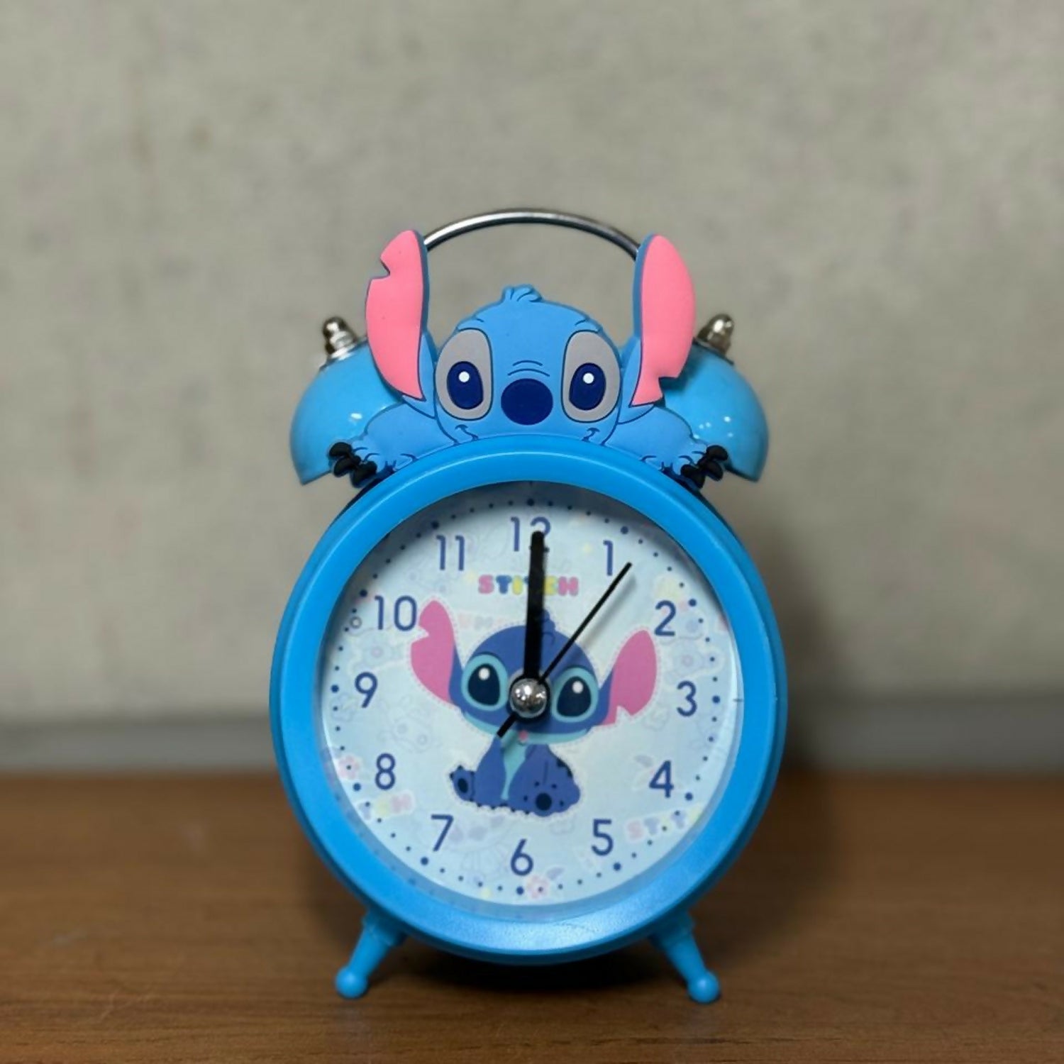 Cute Cartoon Alarm Clock for Kids Bedroom Table with Loud Bell Ring