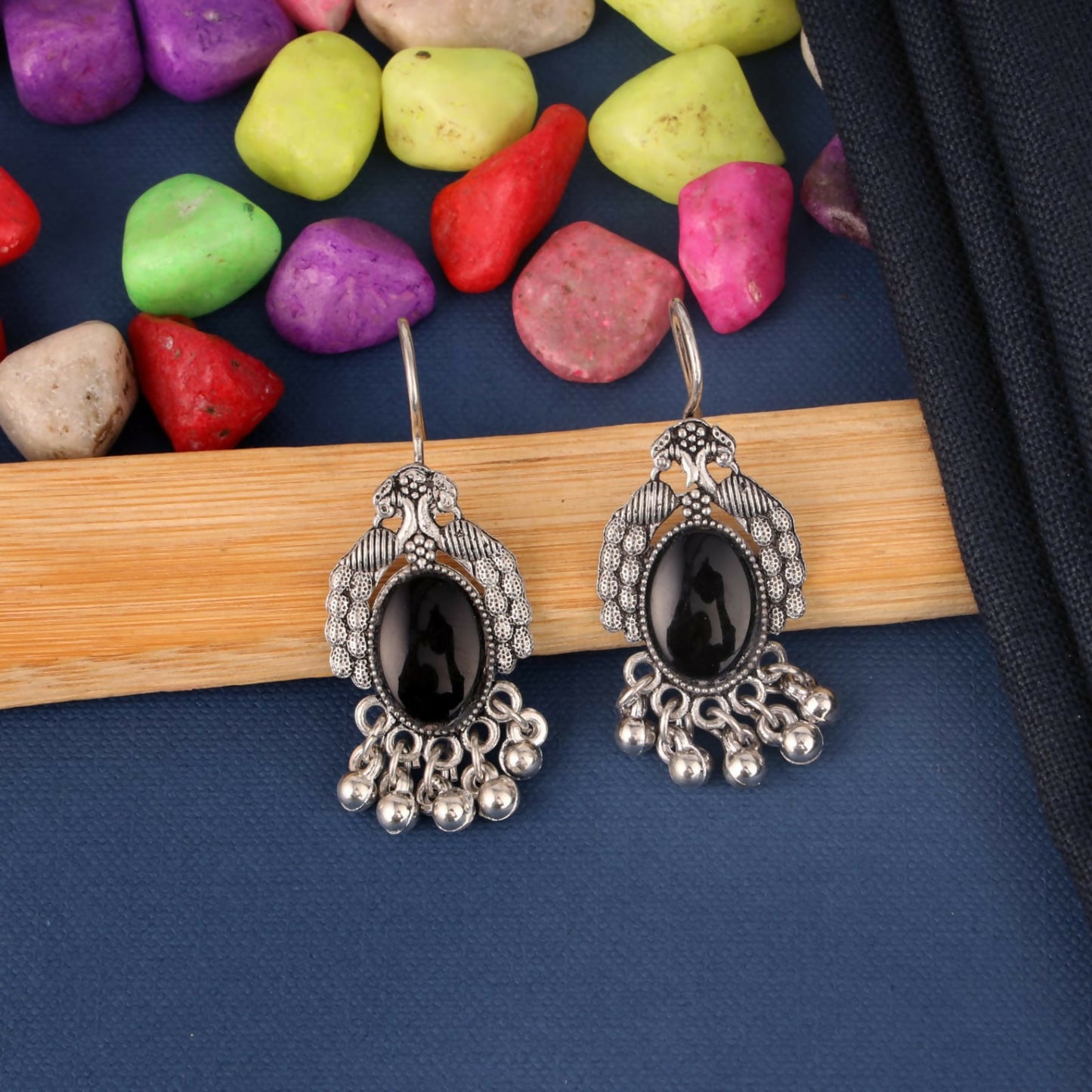 Antique Multi Colorful Ethnic Earring Combo Set for Women & Girls (Set of 4)