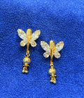 Butterfly Jhumka Earrings – Elegant Festive Sparkle