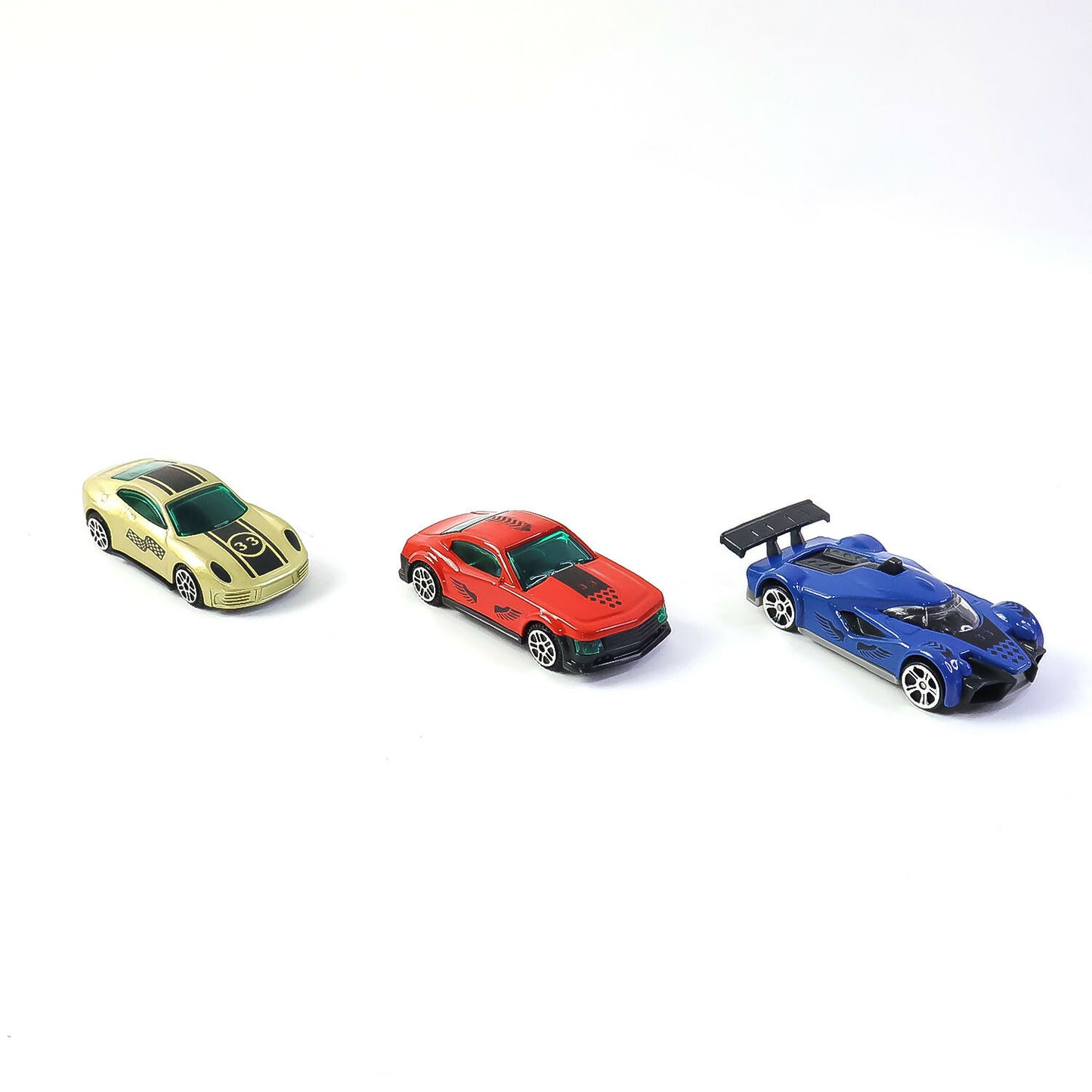 Die-Cast Racing Car Trio Set – High-Speed Mini Metal Cars for Kids (Pack of 3)