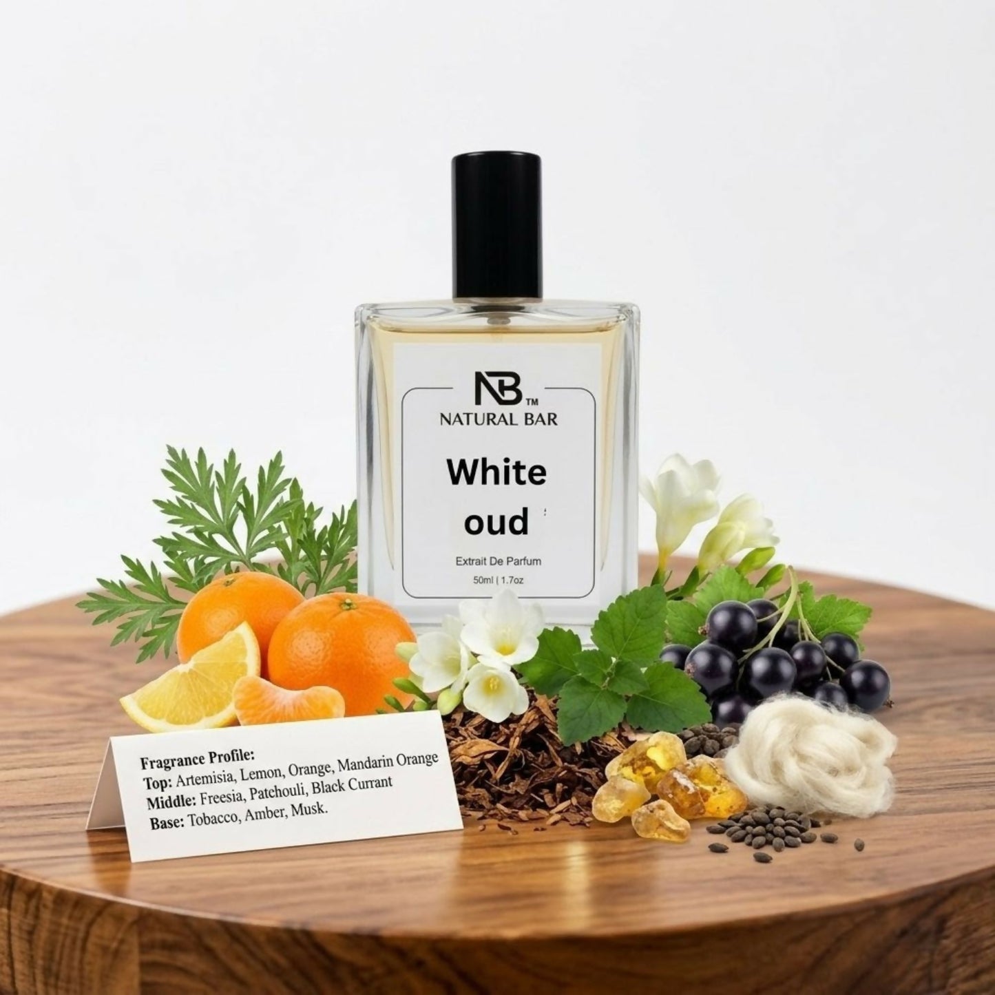 White Oud Eau de Parfum Unisex Premium Long Lasting Luxury Fragrance (50 ml)
