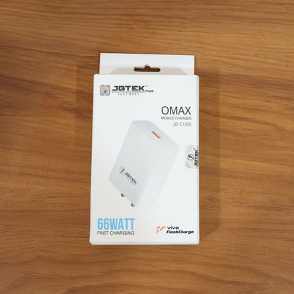 USB Fast 66W Charging Adapter with USB Output for Smartphones and Devices