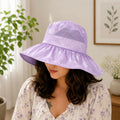 Women’s Wide Brim Sun Visor Hat, Foldable & Breathable for Summer