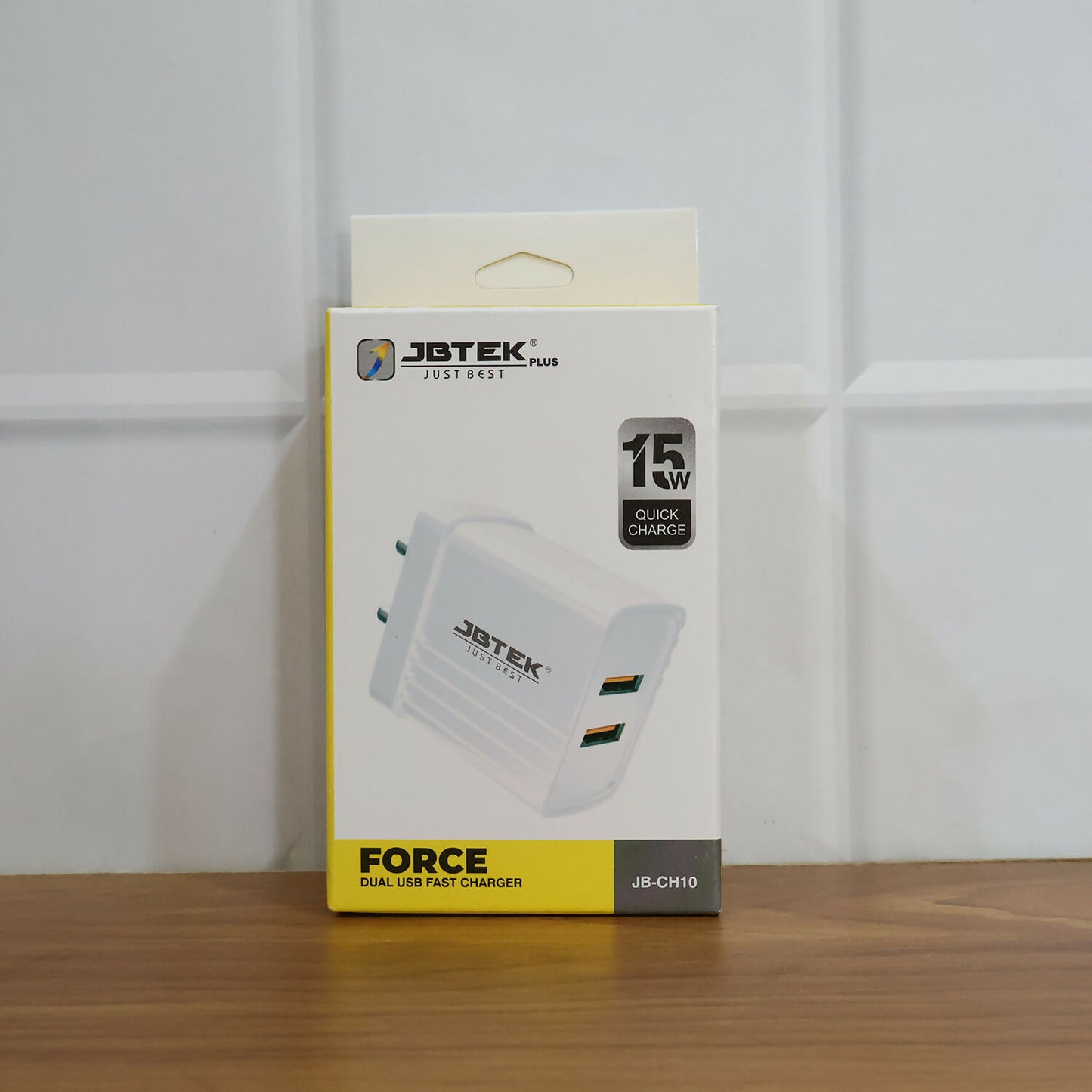 JBTEK Fast Charging Wall Adapter with USB Cable – Dual Port High-Speed Mobile Charger for Home, Office & Travel