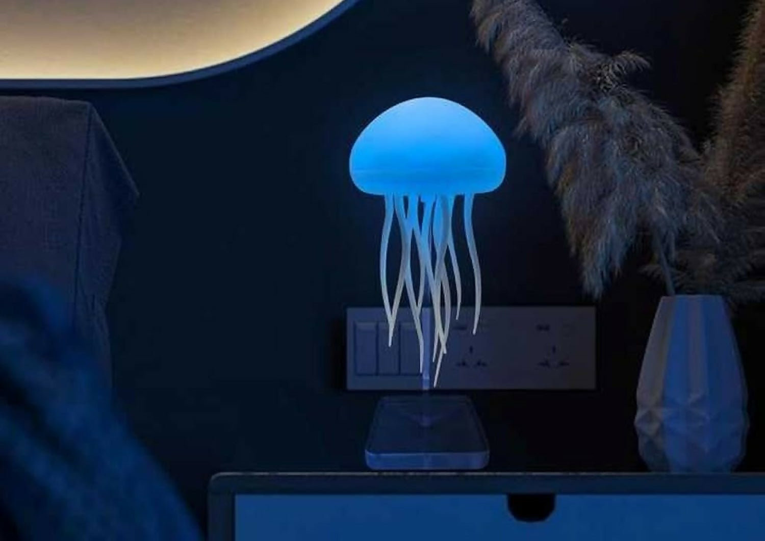Warm Jellyfish Night Light Lamp | Soft Ambient Glow Mood Light for Home Decor