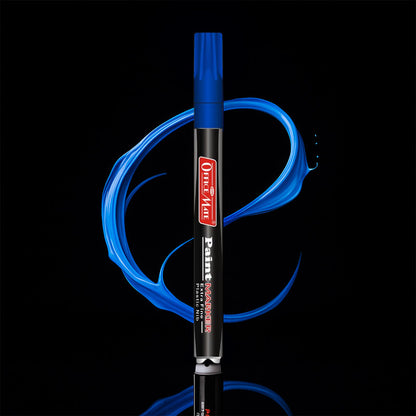 Office Mate Paint Marker – Blue Colour Extra Fine Plastic Nib
