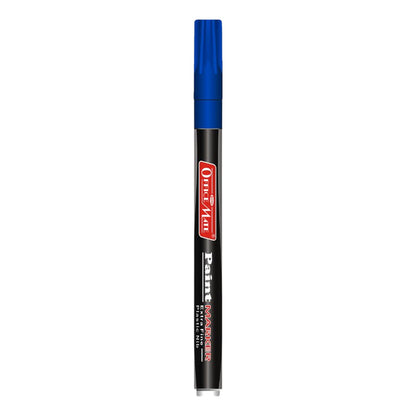 Office Mate Paint Marker – Blue Colour Extra Fine Plastic Nib