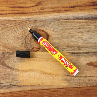 Officemate Permanent Paint Marker Pen Black – Quick Dry, Bold Writing, REACH