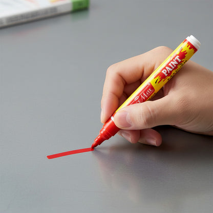 Officemate Permanent Paint Marker Pen Red – Quick Dry, Waterproof & REACH Compliant