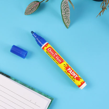 Officemate Permanent Paint Marker Pen Royal Blue – Quick Dry, Waterproof, Multi-Surface & REACH Compliant