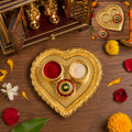Heart Shape Kumkum Holder – Elegant Pooja Accessory for Festivals