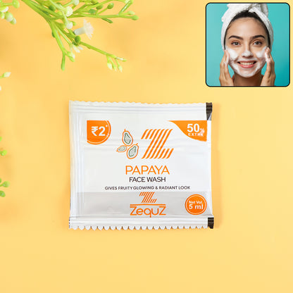 Zequz Papaya Face Wash Sachet (5 ML / 1 Pc)