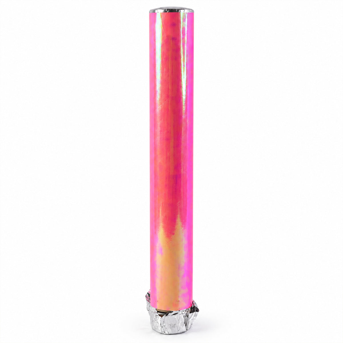 Overview of red chamki confetti party popper.