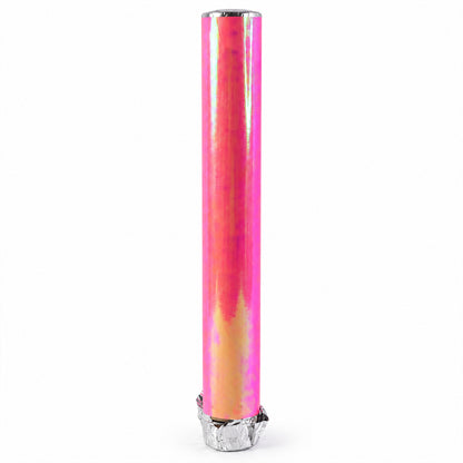 Overview of red chamki confetti party popper.
