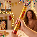 Golden Party Popper Confetti Cannon Shooter for Birthday and Celebr...