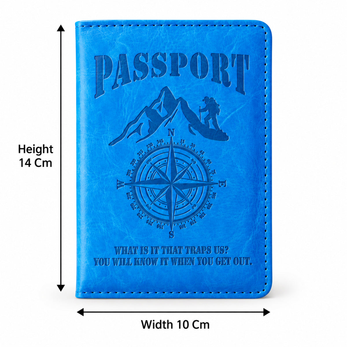Passport Holder Travel Wallet for International Trips, Flights and Tours (1 Pc)