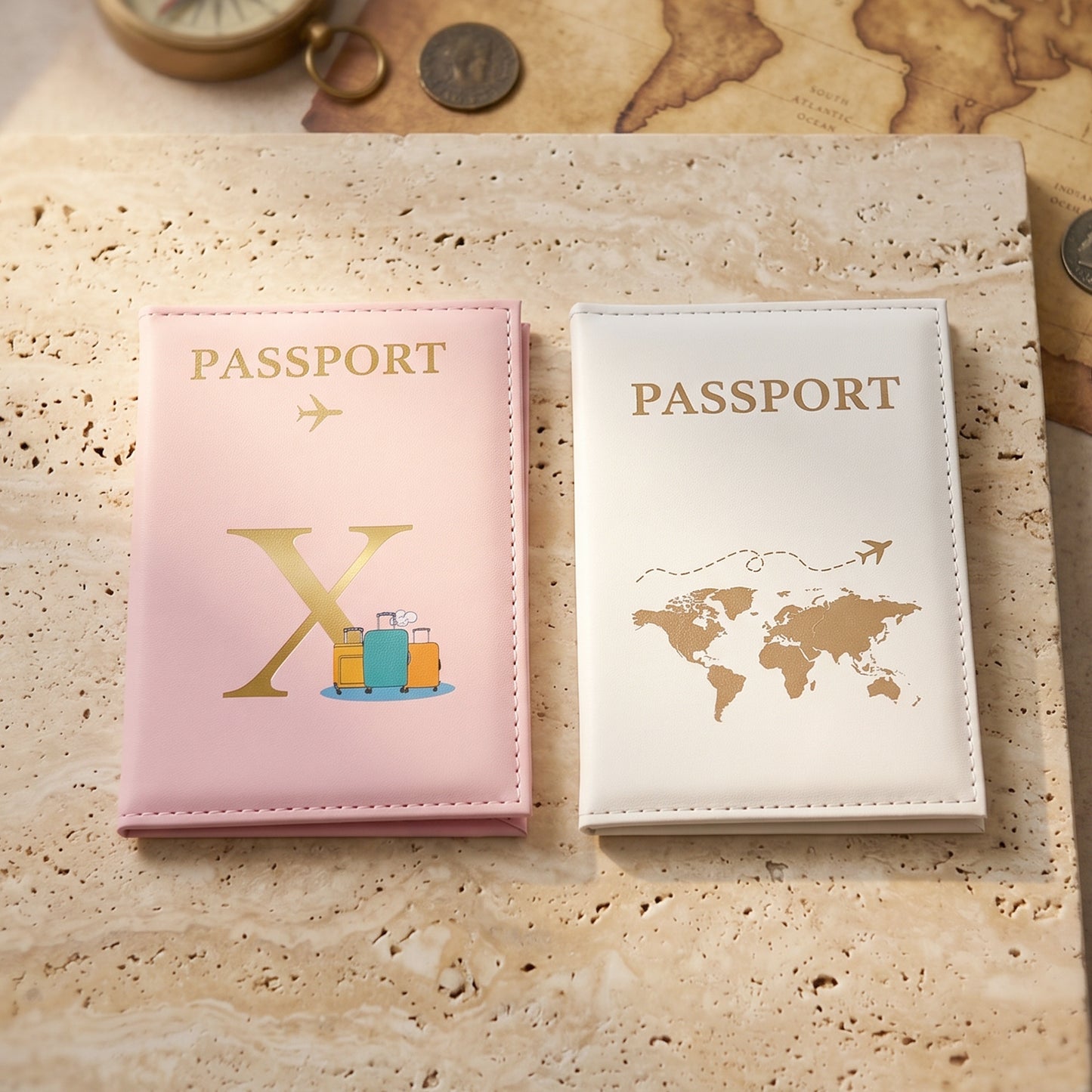 Travel passport wallet for men and women
