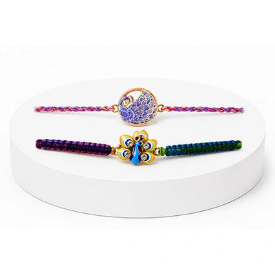 Peacock & Floral Rakhi