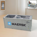 Container-Style Desk Organizer – Durable Multi-Compartment Storage Box