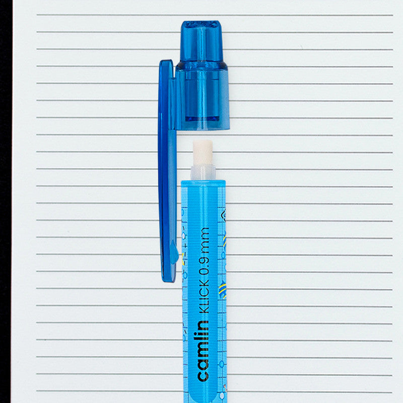 Camlin KLICK 0.9 mm Mechanical Pencil – Smooth Writing Pencils with Soft Grip & Fun Designs (Pack of 10)