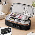 4 Layer Zipper Stationery Pouch Pencil Case with Combination Lock for Students (1 Piece)