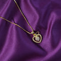 Dual Heart Pendant Necklace – Elegant Sparkling Crystal Design