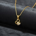 Dual-Heart Pendant Necklace – Elegant Stone Detailing