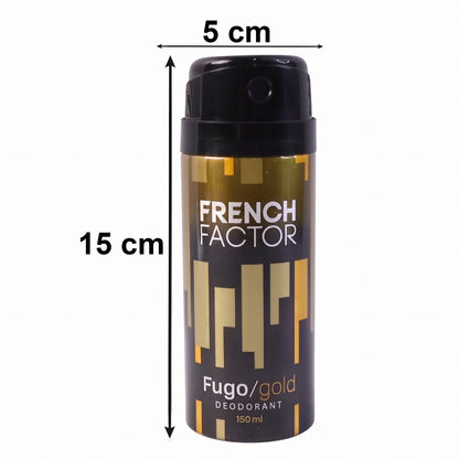 French Factor Fugo Gold Deodorant Body Spray (1 Pc, 150 ML)