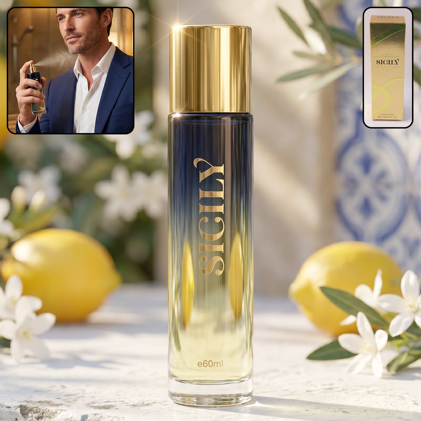 Sicily Eau de Parfum 60 ML Bottle