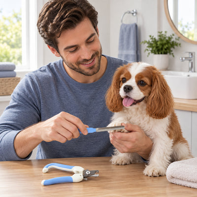 Pet Nail Clipper and File Set for Dogs and Cats, Home Pet Grooming Kit (1 Set)