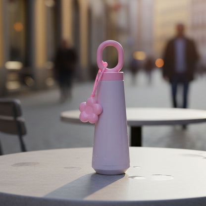 Portable water bottle close-up