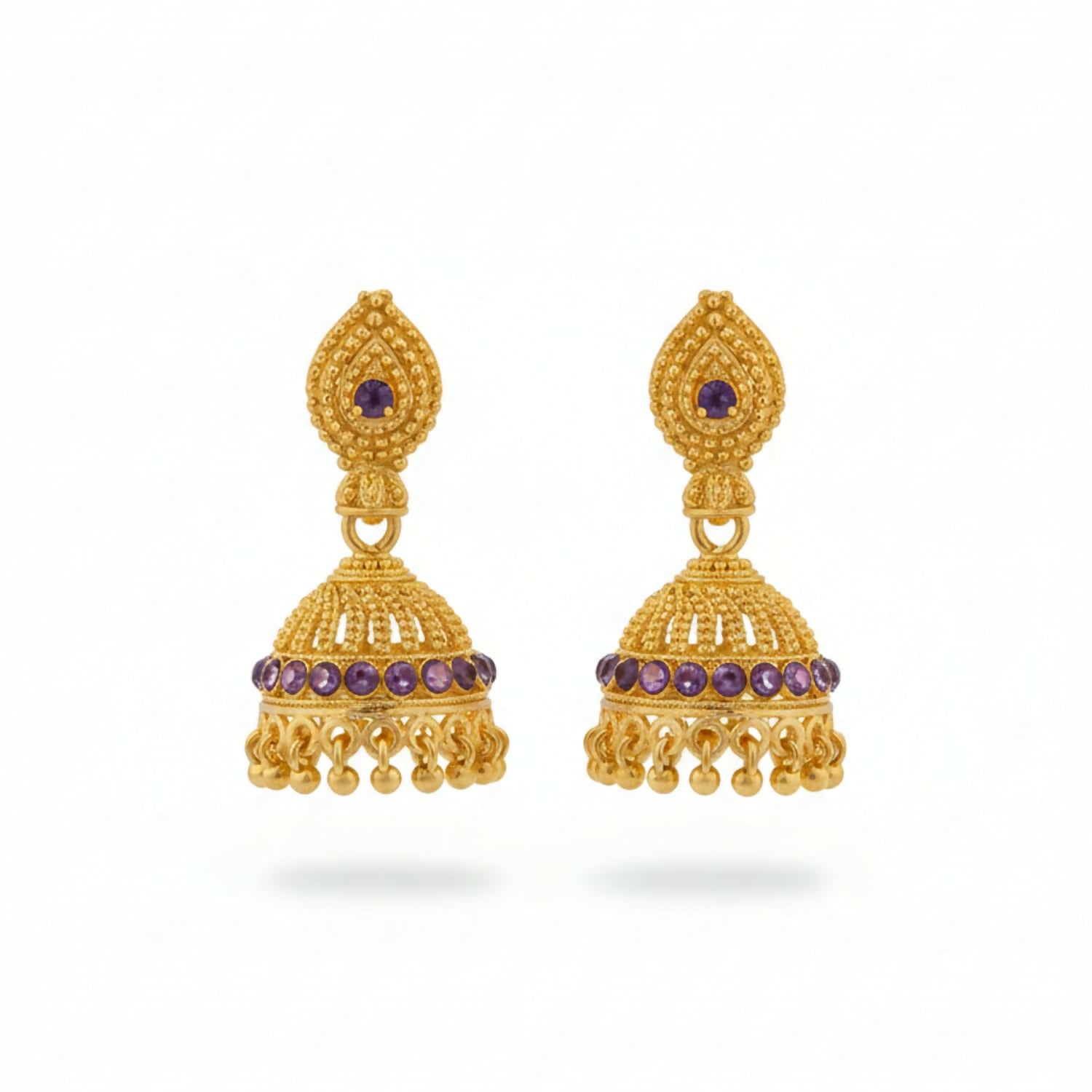 Royal Look Golden Jhumka Earrings | Wedding & Festive Collection