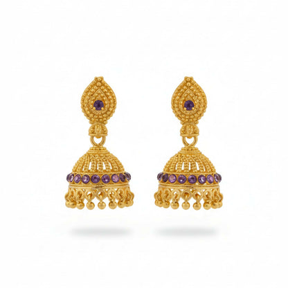 Royal Look Golden Jhumka Earrings | Wedding & Festive Collection