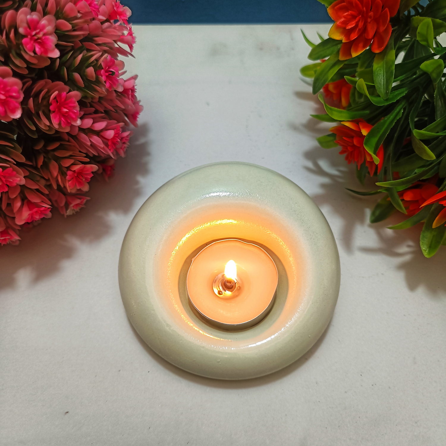 Traditional Gadi Diya – Handmade Layered Base Antique Style for Diwali, Navratri, Mandir & Cultural Home Décor