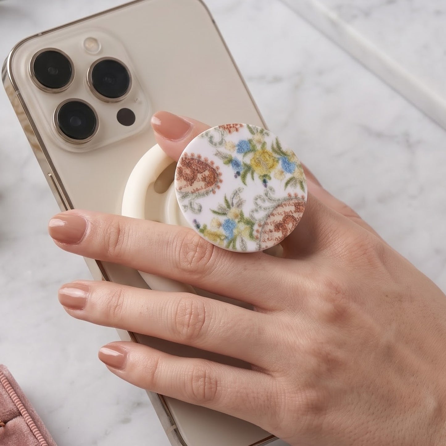 Mobile Phone Holder – Enamel Watermelon Design | TinyTrendy