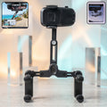 Car Rear View Mirror Phone Holder – 360° Adjustable & Retractable