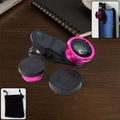 Mobile Camera Lens Set – Wide Angle, Macro & Fisheye Clip-On Kit