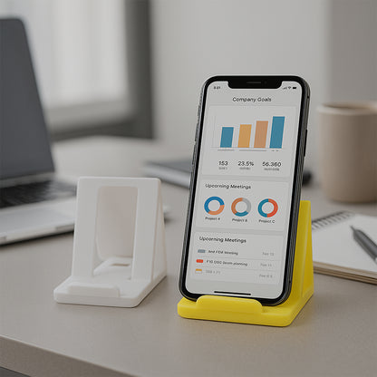 Durable Plastic Mobile Phone Stand with Angled Support (1 Pc / Mix Color)