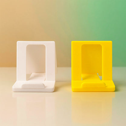 Durable Plastic Mobile Phone Stand with Angled Support (1 Pc / Mix Color)