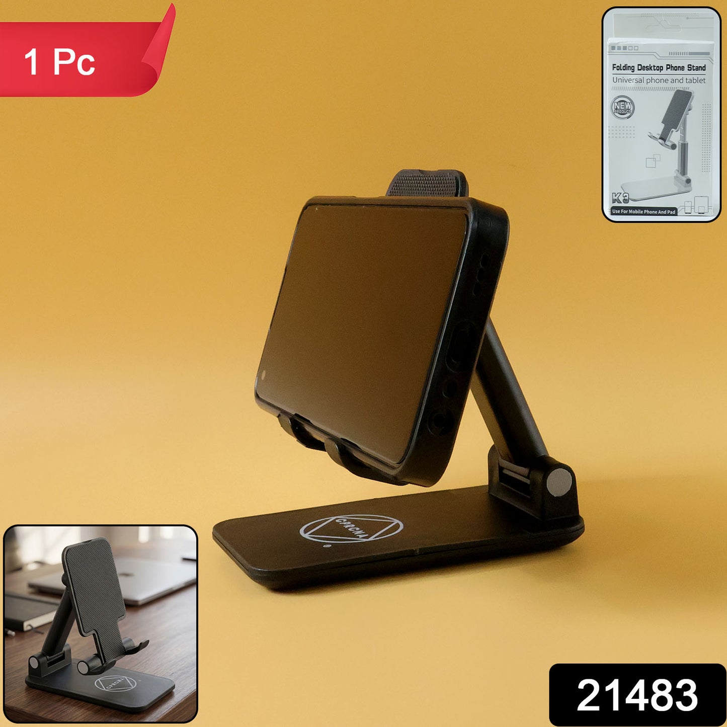 portable folding phone stand for desk use